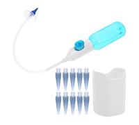 VOSAREA Système Manuel D'irrigation Auriculaire Bleu E10, Nettoyeur de Cérumen en Plastique Solide, Kit D'extraction Profonde pour Rinçage des Oreilles à Domicile, Outil Polyvalent