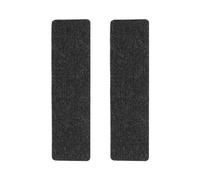 VOSAREA Tapis D'escalier Antidérapant Auto-adhésif 2 Pièces en Polyester et Tpr Réutilisable pour Marches Sécurisées Garçon et Filles et Animaux Noir