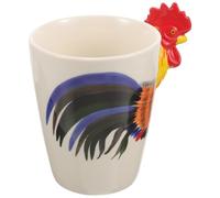 VOSAREA Tasse à Thé en Céramique avec Anse Coq 3d Originale, Capacité Moyenne, Maison, Apporte une Ambiance Festive et Améliore Votre Qualité de Vie