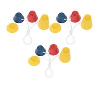 VOSAREA Tee de Golf Réutilisable en Caoutchouc 12 Pièces | Base pour Balle de Golf, Accessoire de Golf Extérieur, Facile à Transporter, Support pour Club