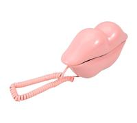 VOSAREA Téléphone Créatif Forme De Lèvres Rouges Téléphone De Bureau Décoratif Pour Maison Hôtel Et Bar Accessoire Pour Ambiance Festive