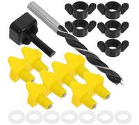 VOSAREA Tétines D’Abreuvement pour Volailles 12 Pièces Jaunes Clé et Foret Tétine à Eau Automatique pour Poulets Canards et Cailles Équipement D’Abreuvement Polyvalent pour Seaux et