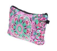 VOSAREA Trousse à Maquillage Zippée en Polyester, Petite Pochette Portable et Facile à Transporter, Rangement Maquillage Voyage ou Trousse de Toilette