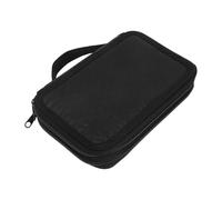 VOSAREA Trousse de Rangement pour Pinceaux de Manucure Portable Noire Organisateur de Stylos Nail Art pour 35 Pièces Paquet de Voyage Pratique pour Accessoires et Outils de Salon de