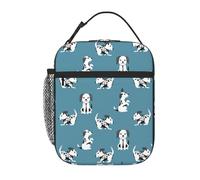 VOSERY Boîte à déjeuner pour homme et femme - Sac à déjeuner isotherme élégant, boîte à déjeuner isotherme motif chien mignon chiot dalmatien, petite boîte à déjeuner pour femme, boîte à déjeuner pour