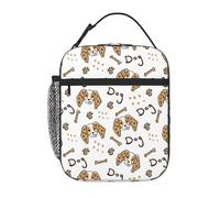 VOSERY Boîte à déjeuner pour homme et femme - Sac à déjeuner isotherme élégant pour homme, boîte à déjeuner isotherme motif chien dalmatien de dessin animé, petite boîte à déjeuner pour femme, boîte à