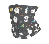 VOSERY Cache-cou amusant en forme de pingouin pour homme et femme - Cagoule - Bandana