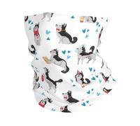 VOSERY Cache-cou amusant pour homme et femme, motif chien husky, bandana, cache-cou, foulard, écharpe, bandana, cagoule