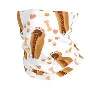 VOSERY Cache-cou avec imprimé teckel amusant pour homme et femme