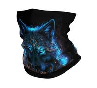 VOSERY Cache-cou en forme de loup bleu clair pour homme et femme, masque de cou, écharpe, cagoule, bandana