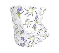 VOSERY Cache-cou rond à fleurs de lavande pour homme et femme, masque de cou, écharpe, cagoule, bandana