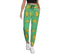 VOSERY Cute Banana Pantalon de survêtement pour femme avec poches, pantalon de survêtement confortable pour femme, Style 12, Taille S