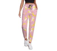VOSERY Cute Sweet Banana Pink Pantalon de survêtement pour femme avec poches, pantalon de survêtement confortable pour femme athlétique, Style 19, XX-Large