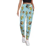 VOSERY Funny Banana Monkey Pantalon de jogging pour femme avec poches, pantalon de survêtement confortable pour femme, Style-17, XXL
