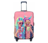 VOSERY Hip Hop People No.108 Housse de protection lavable pour valise de 45,7 à 81,3 cm, Noir/blanc, Large