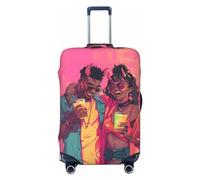 VOSERY Hip Hop People No.109 Housse de protection lavable pour valise de 45,7 à 81,3 cm, Noir/blanc, X-Large