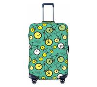 VOSERY Housse de bagage de voyage - Motif vélo lavable Housse de protection pour valise de 45,7 à 81,3 cm, noir, Small