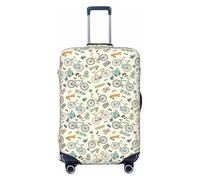 VOSERY Housse de bagage de voyage - Vélos et planches lavables pour valises de 45,7 à 81,3 cm, Noir/blanc, Small