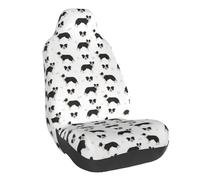 VOSERY Housses de siège de voiture, housses de siège auto pour voitures, VUS et camions, accessoires de voiture pour femmes et hommes, housses de siège avant pour chien Border Collie