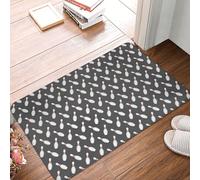 VOSERY Paillasson intérieur et extérieur - Tapis de porte d'entrée avec motif de quilles de bowling facile à nettoyer, 40,6 x 61 cm, toutes saisons, tapis d'entrée extérieur, tapis de patio