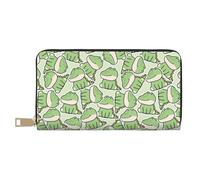 VOSERY Portefeuille pour femme, portefeuille à deux volets en cuir, portefeuille pour femmes, portefeuille long en forme de crocodile mignon