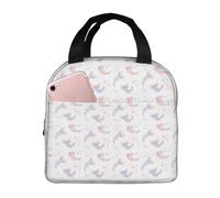 VOSERY Sac à déjeuner, sac à déjeuner pour femme, homme et adulte, sac à déjeuner isotherme mignon en forme de salamandre sac isotherme, étanche, réutilisable, grande capacité pour le travail, le