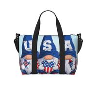VOSERY Sac de voyage, gnomes mignons aux États-Unis, sac de voyage pour femme, sac de sport pour homme, sac de nuit pour articles personnels