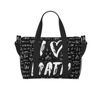 VOSERY Sac de voyage « I Love Math Weekender » pour femme, sac de sport pour homme, sac de nuit pour articles personnels