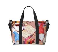 VOSERY Sac de voyage, sacs de sport pour femmes, livres de nains, tasses à thé, sacs de voyage pour femmes, sac de sport pour homme, sac de nuit, sac à bagages, sac d'articles personnels