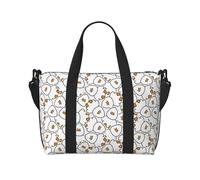 VOSERY Simple Lines Sac de voyage mignon en forme de canard Sac de voyage pour femme, sac de sport pour homme, sac de nuit pour articles personnels