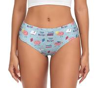 VOSERY Sous-vêtements pour femme - Culotte d'entraînement cérébral invisible sans couture pour femme, noir, Medium