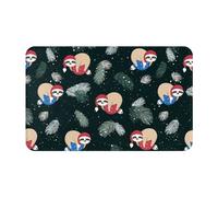 VOSERY Tapis de salle de bain bébé paresseux 76,2 x 50,8 cm - Doux, absorbant, antidérapant, lavable en machine