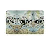 VOSERY Tapis de salle de bain « I Haven't Been Everywhere But Its On My List » - Doux et absorbant - Antidérapant - Lavable en machine - 76,2 x 50,8 cm