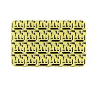 VOSERY Tapis de salle de bain mignon monstre à un œil 76,2 x 50,8 cm, doux, absorbant, antidérapant, lavable en machine, pour salle de bain