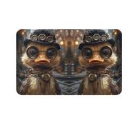VOSERY Tapis de salle de bain vintage Gentleman Duck 76,2 x 50,8 cm - Doux, absorbant, antidérapant, lavable en machine