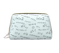VOSERY Trousse de maquillage, trousse de toilette de voyage pour femme, grande capacité, formule d'équation, trousse de maquillage imprimée mathématique, trousse de maquillage mignonne, trousse de