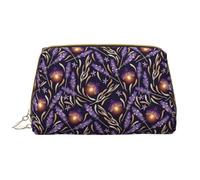 VOSERY Trousse de maquillage, trousse de toilette de voyage pour femme, grande capacité, motif fleurs de lavande, arrosoir, trousse de maquillage mignonne, trousse de maquillage en cuir imperméable