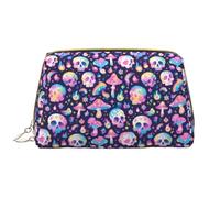 VOSERY Trousse de maquillage, trousse de toilette de voyage pour femme, grande capacité, trousse de maquillage colorée champignon, tête de mort, étoile, trousse de maquillage mignonne, trousse de