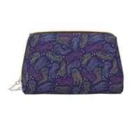 VOSERY Trousse de maquillage, trousse de toilette de voyage pour femme, grande capacité, trousse de maquillage en forme de méduse, trousse de maquillage mignonne, trousse de maquillage en cuir