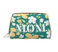 VOSERY Trousse de maquillage, trousse de toilette de voyage pour femme, grande capacité, trousse de maquillage Happy Mother's Day 1, jolie pochette de maquillage, trousse de maquillage en cuir
