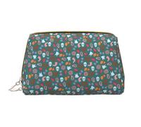 VOSERY Trousse de maquillage, trousse de toilette de voyage pour femme, grande capacité, trousse de maquillage motif tête de mort, jolie pochette de maquillage, trousse de maquillage en cuir