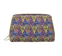 VOSERY Trousse de maquillage, trousse de toilette de voyage pour femme, trousse de maquillage moderne pour crème glacée, grande capacité, trousse de maquillage mignonne, trousse de maquillage en cuir