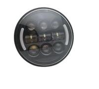 Voseto Moto Phare Phare LED Moto 5,75 Pouces Avec Feux Route Et Feux Croisement DRL Pour Dyna Pour Street Pour Bob Pour Super Pour Wide Pour Glide Iron 883 Phares(B BLACK 45W)