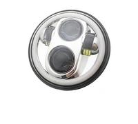 Voseto Moto Phare Phare LED Moto 5,75 Pouces Avec Feux Route Et Feux Croisement DRL Pour Dyna Pour Street Pour Bob Pour Super Pour Wide Pour Glide Iron 883 Phares(Chrome)