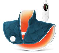 VOSFEEL Coussin Chauffant Cervical Électrique avec Télécommande LCD, Fermoir D’extension, 5 Niveaux de Chauffage (40-60°C) pour Cou, Épaules et Dos, Arrêt Auto, Lavable en Machine, 55 * 45CM
