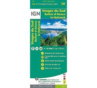 IGN – Vosges du Sud : Ballon d'Alsace – Le Hohneck – Carte topographique 1:75 000