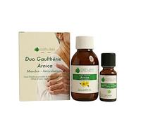 VOSHUILES - Duo Gaulthérie Couchée 10ml et Arnica 100ml | 100% pures et naturelles - Convient pour douleurs inflammatoires, articulaires, musculaires. Contrôle qualité française.