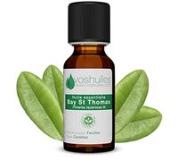 VOSHUILES - Huile Essentielle Bay St Thomas 10ml - 100% Pure et Naturelle - HEBBD - Pour Usage Cutané - À Diluer dans une Huile Végétale - Entreprise Française