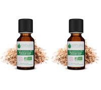 VOSHUILES - Huile Essentielle BIO de Palmarosa - Distillation à la Vapeur - Agriculture Biologique - Flacon Verre Ambré, Bouchon Sécurité et Compte-Gouttes - 10ml (Lot de 2)