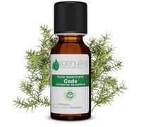 VOSHUILES - Huile Essentielle Cade 10ml | 100% Pure et Naturelle - HEBBD - Pellicules, cuir chevelu irrité & peau - Matière première - Contrôle qualité France.
